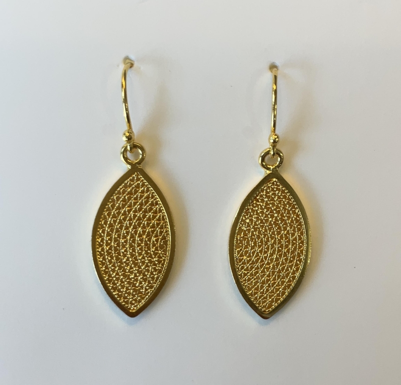 Eden Gold Small Earrings Filigree